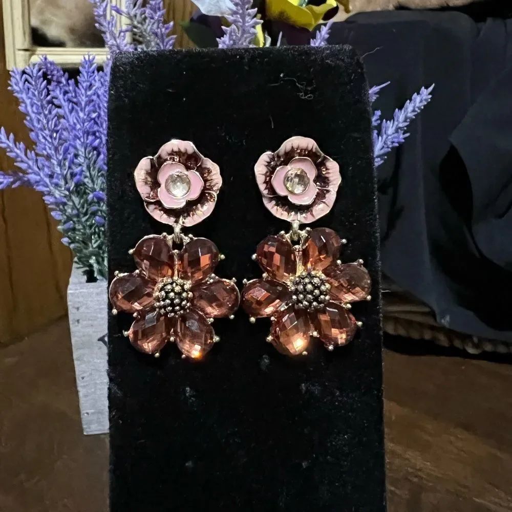 NAPIER Sculpted Flower Earrings